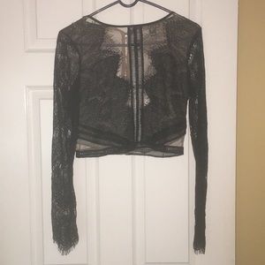 Lace long sleeve shirt!